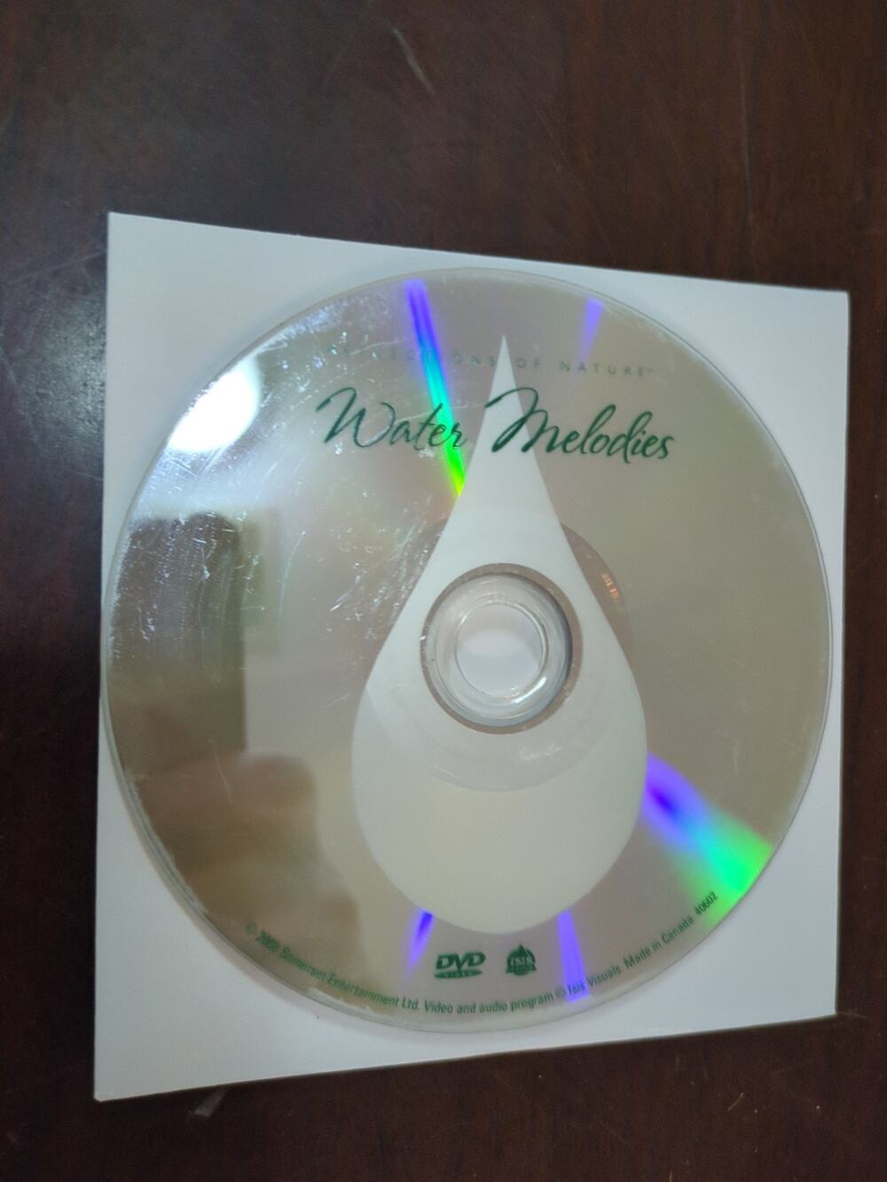 Water Melodies DVD Relaxation DVD disc only